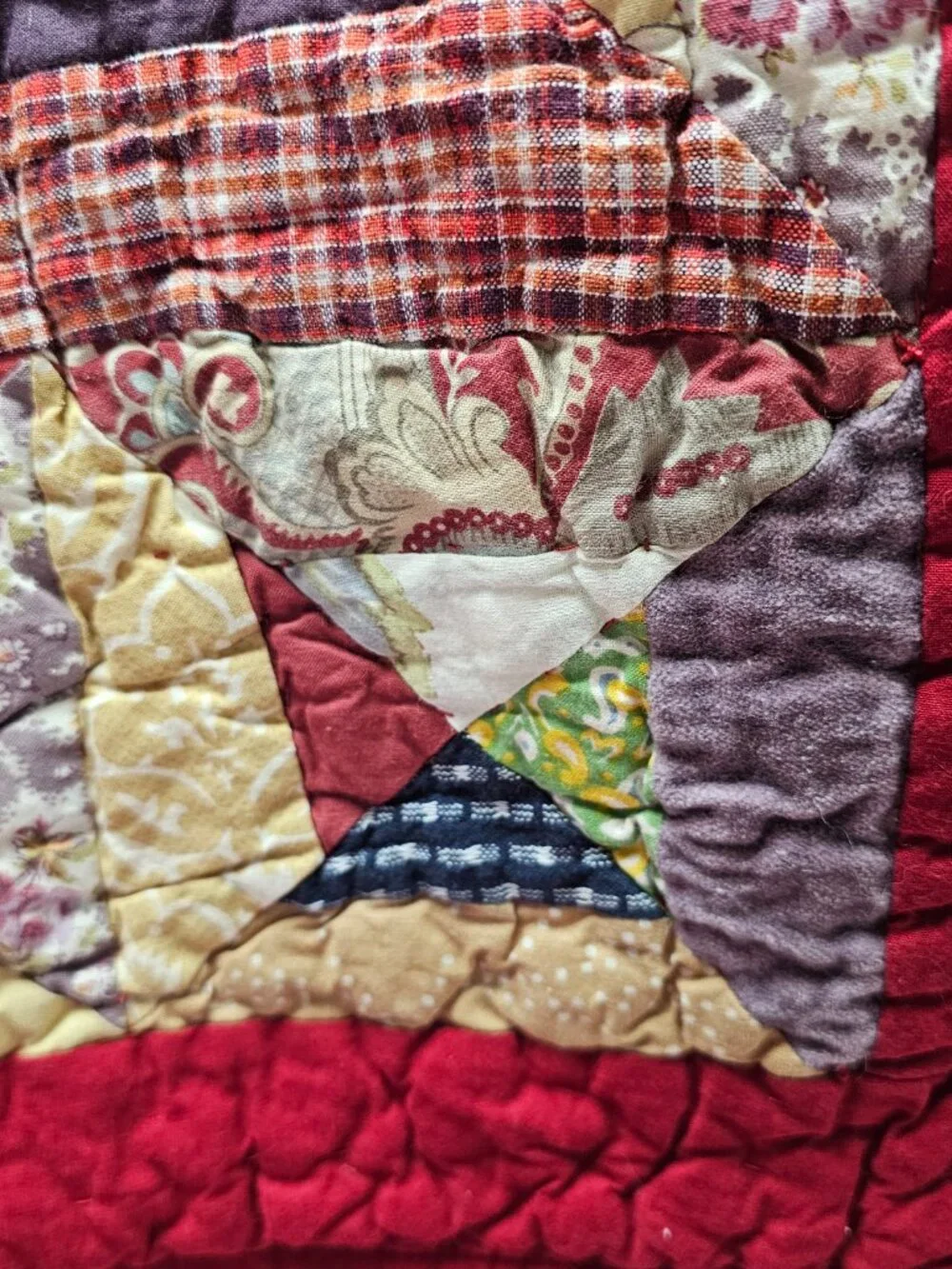 2 Pottery Barn Bandana Patchwork Standard Sham Pillow Cover Quilt 26 X 20
